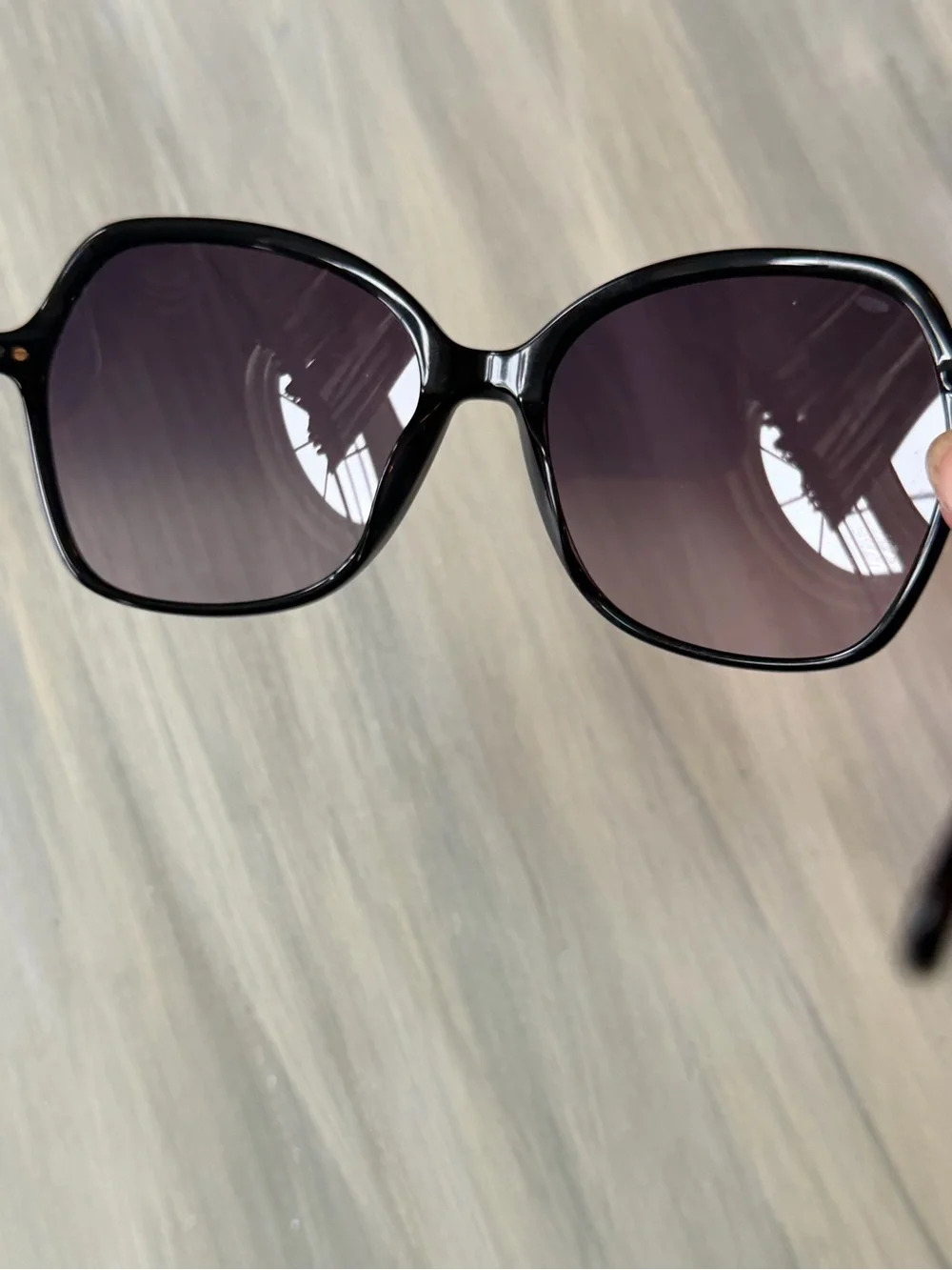 Longchamp LO705S (Color 001) Black Frame Sunglasses Purple Gradient Lenses NIB